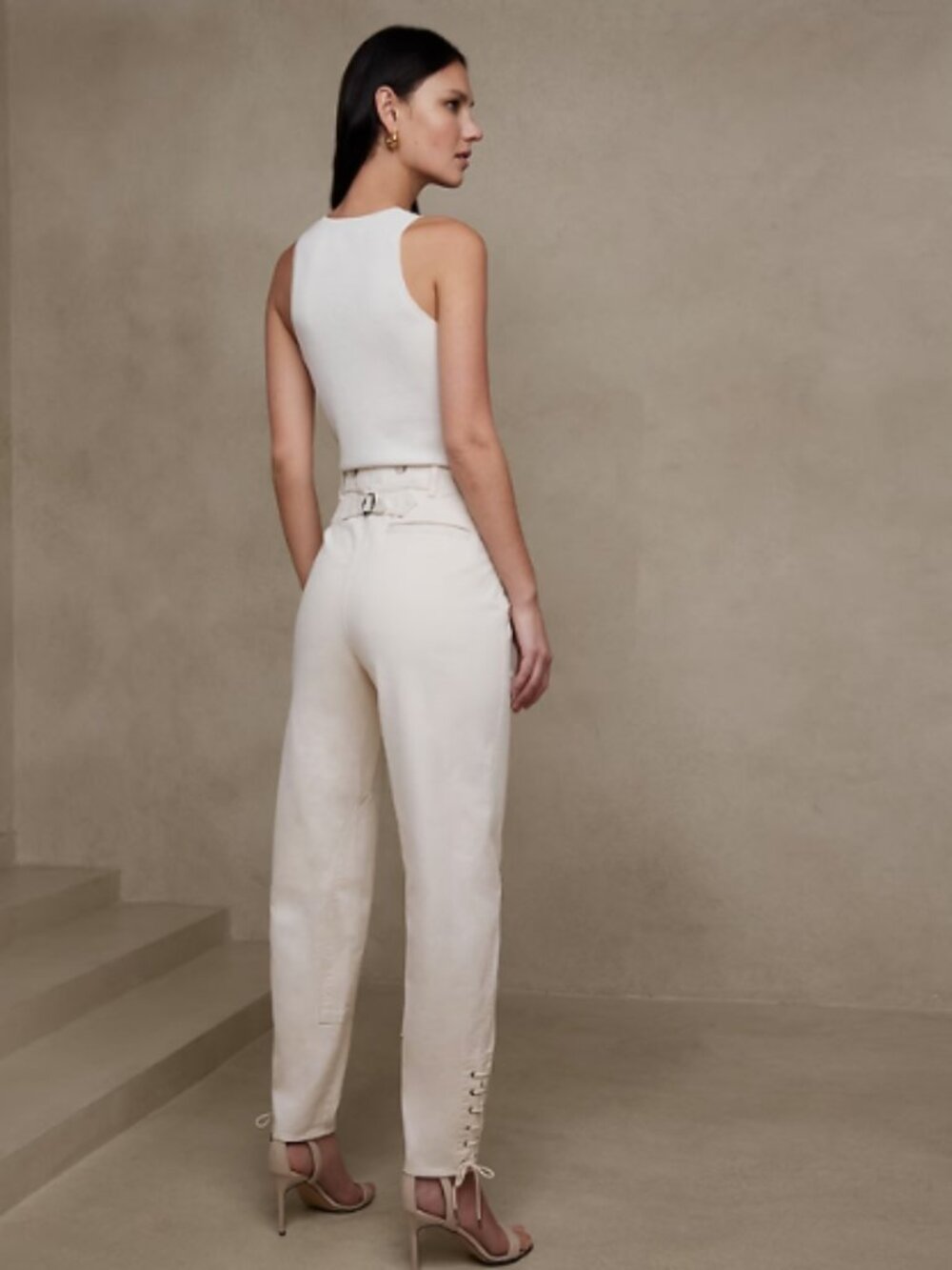 Banana Republic The Riding Pant Transition Cream Equestrian Size 8 Long